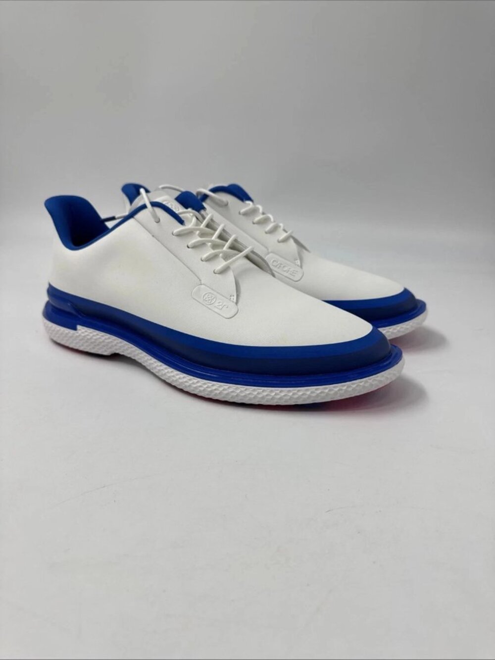 G/Fore Tuxedo Gallivanter White Blue Golf Shoes Men's Size 13 GMF000064